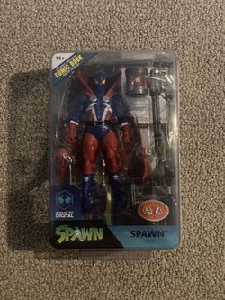 McFarlane Red Platinum 1977 Spawn w/Comic Brand new in Box