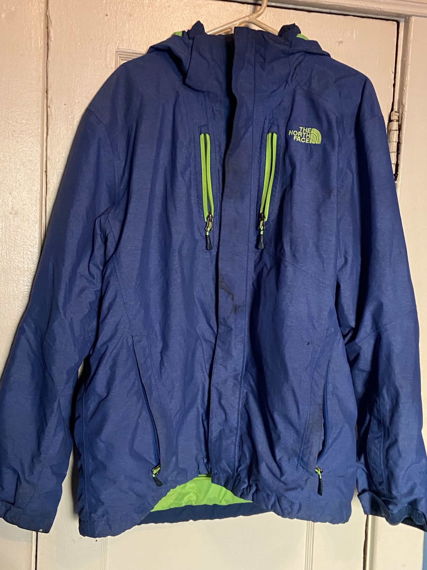 North Face Jacket Green Blue