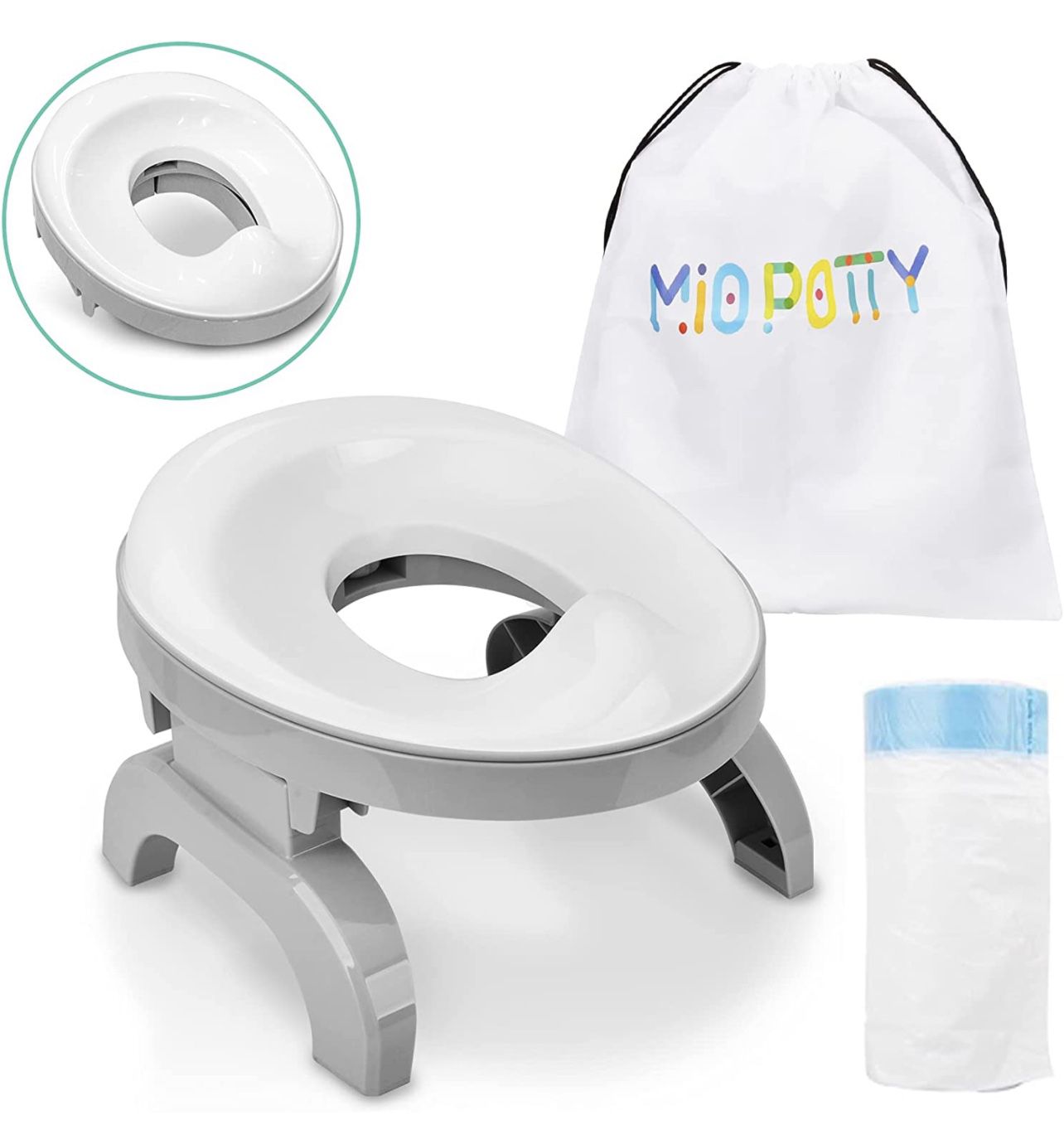 Mio Potty Portable Potty for Toddler Travel Potty Training Set