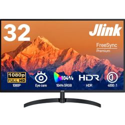 Computer Monitor FHD 32 Inch Monitor, 1920x1080P 60Hz 