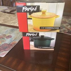 PARINI 2QT CASSEROLE DISH AND ONE THE 1,5 QT CASSEROLE NEW