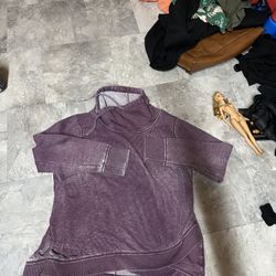 Calvin Klein faded purple cowl neck sweatshirt size large
