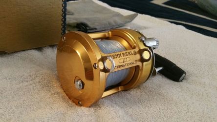Penn International II 12T 2 speed reel and custom rapped fishing rod! for  Sale in Moreno Valley, CA - OfferUp