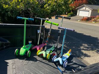 Child Kid Children  Scooter Skateboard like Mini Max Bike Trike Bicycle in Good Condition $25 Each