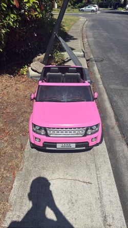 Pink Kid Land Rover