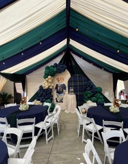 Draping, tent, party supplies and party decorations