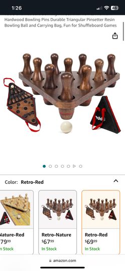 Shuffle Board Bowling Pin Set New