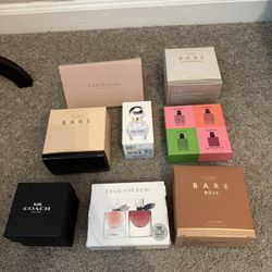 Empty perfume boxes collectables