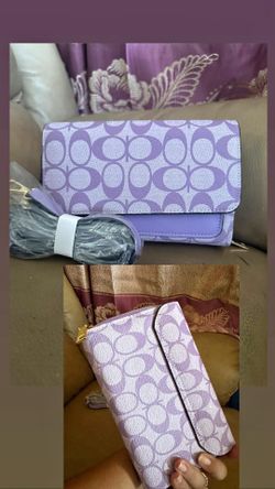 New purple coach purse