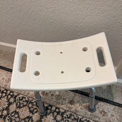 Adjustable Shower Chair / Bench – Non-Slip, Suction Feet