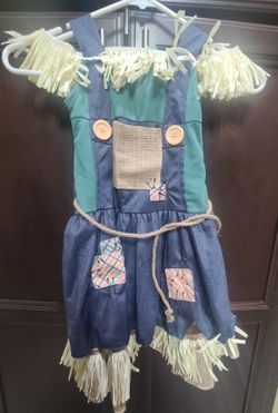 Girls Scarecrow Costume Size Small