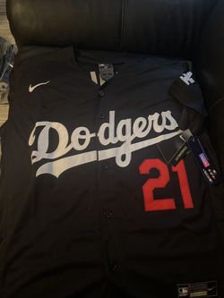 LA Dodgers Mens Walker Buehler Black Jerseys