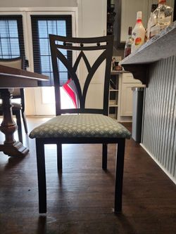 Metal kitchen chairs.