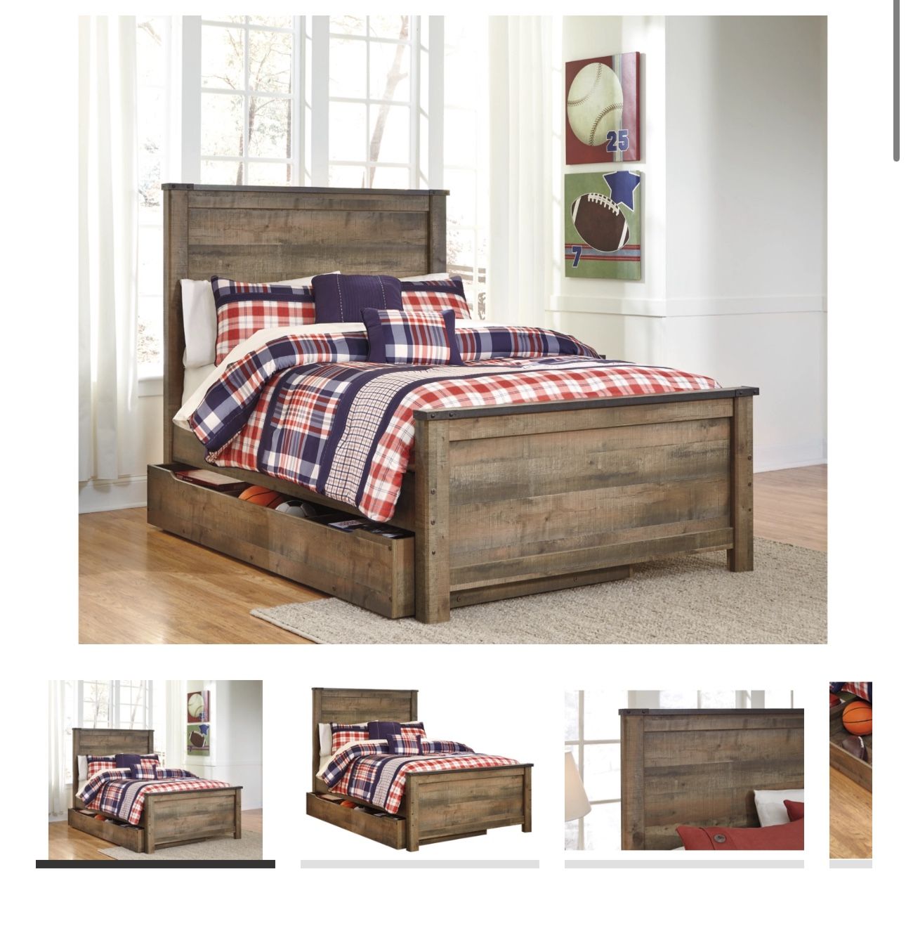 Ashley Trinell Full Bed With Large Storage Drawer