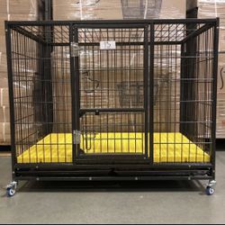 Brand New 43” Stackable Heavy Duty Dog Kennel With Dura Floors  