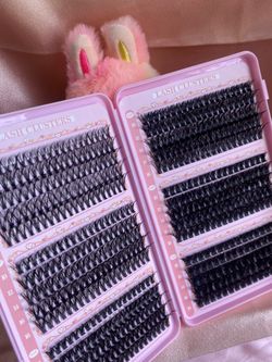 Premium DIY Lash Clusters Book - Mixed Lengths 10mm-16mm (Pink Case)