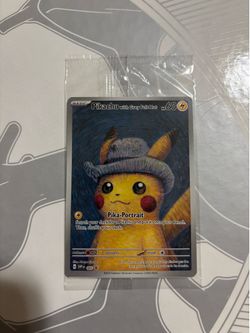 Pokémon TCG Sealed Van Gogh Pikachu with Grey Felt Hat - SV: Scarlet & Violet Promo Cards (SVP)