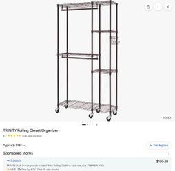 Trinity folding closet organizer