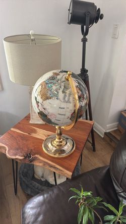 Vintage Stone Inlay Globe