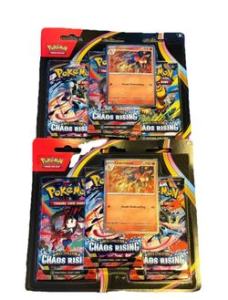 Pokemon TCG Mega Evolution Chaos Rising 3 Pack Blister Charmeleon