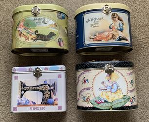 Sewing Themed Tins