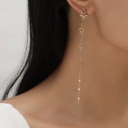 Triple Stars Dangling Earrings
