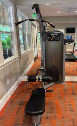 Precor Lat Pulldown & Seated Row Combo – Commercial Gym