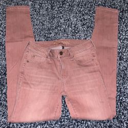 Like New Juniors Mauve Colored Jeans 