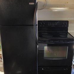 FRIGIDAIRE REFRIGERATOR AND GLASSTOP ELECTRIC STOVE,  3 MONTHS  WARRANTY,  FREE DELIVERY AND INSTALLATION 