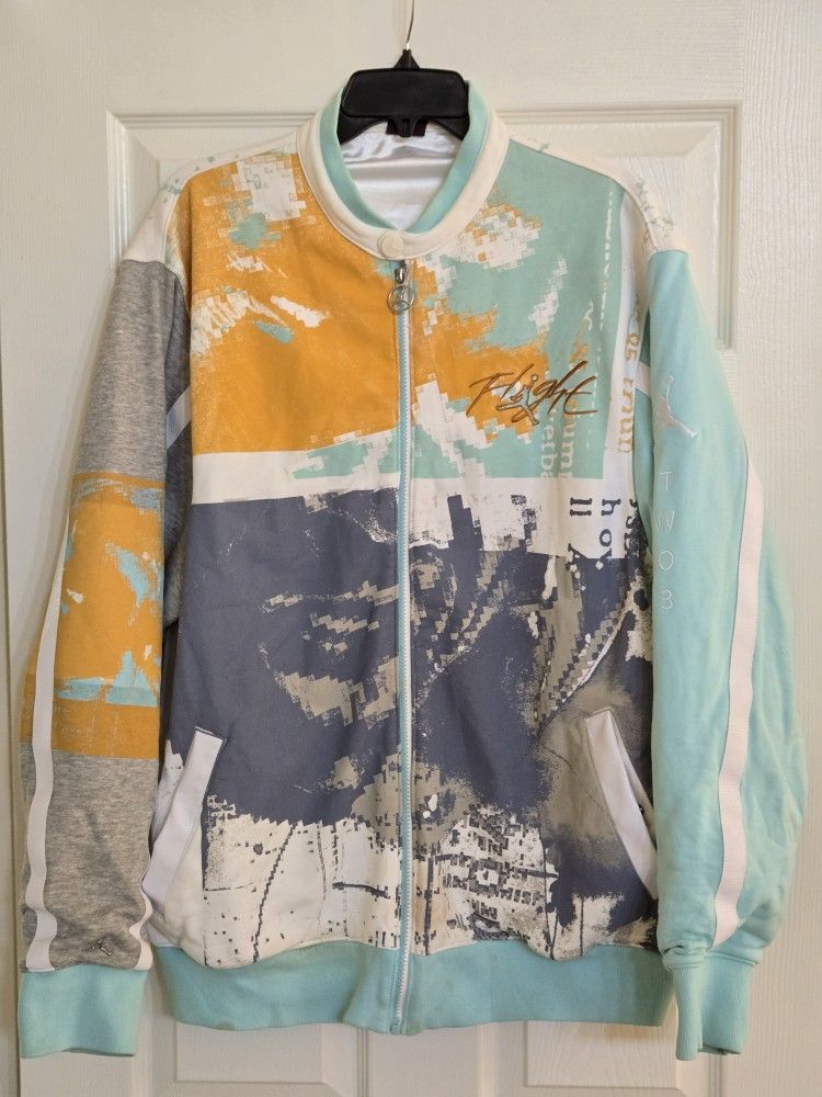 Nike Air Jordan TWO 3 Retro 5 Flight Jacket Graffiti Men's Size XL
