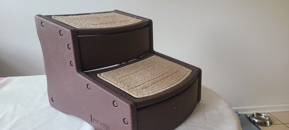 Dismantlable Small Dog's Steps,  Detachable Plastic Components,  13" Total Height. Pet Gear Brand
