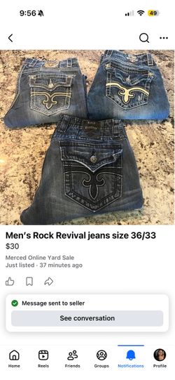 Mens rock revival size 36
