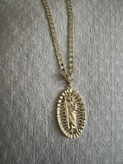  Chain With St Jude Pendant 