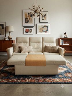 Vintage ekornes Stressless couch and ottoman.