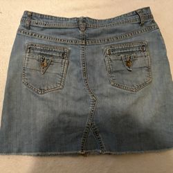 Casual Blue Denim Skirt