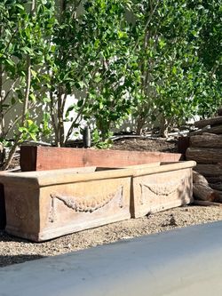 Vintage stone planters
