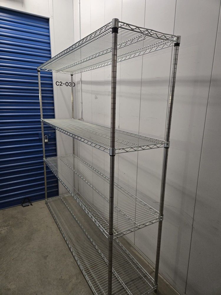 Metal Wire Rack 6ft By 6ft B6 2ft On Casters