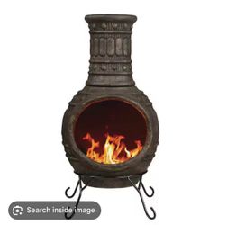 Clay chiminea