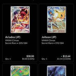 Japanese Pokemon Cards