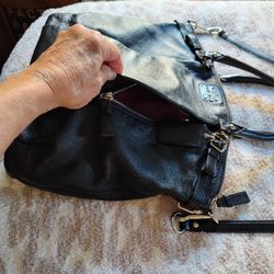 Coach Purse Black Leather