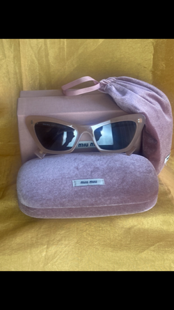 Miu Miu Cat-Eye Carmel Colored Sunglasses