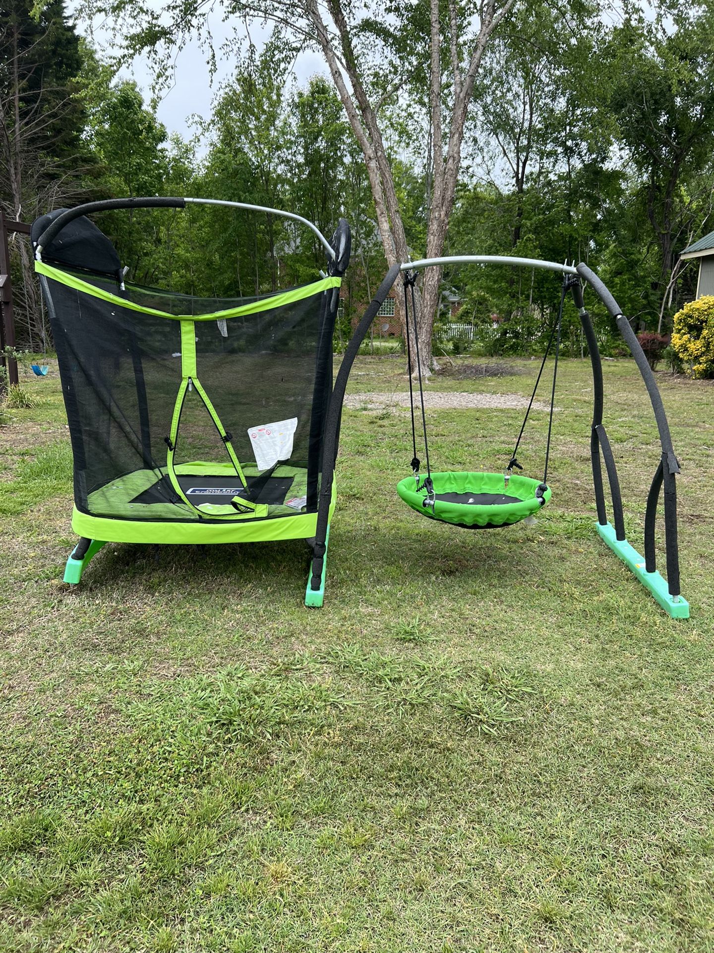 Trampoline Swing Set