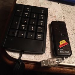 Mini  Computer  Keyboard/ Usb 4 Port Adapter Package