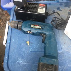Electric drill with two batteries and charger only $35 firm