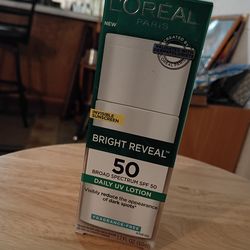 L'Oreal Paris Bright Reveal SPF 50 Daily UV Lotion #sunscreen #skincare