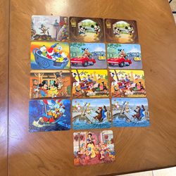 Vintage 1979 Disneyland Souvenir Postcard Lot • 13 Oversized Disney Character Postcards