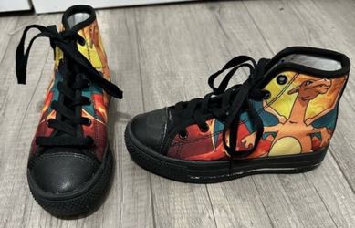 Charizard Pokemon High Top Kids Shoes