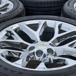 Chevy Tahoe Rims Chevrolet Suburban Wheels Silverado Snowflakes Trail Boss High Country LTZ Rst Z71 Yukon Sierra Denali Cadillac Escalade 