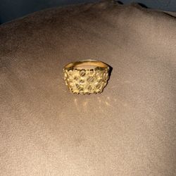 14k Nugget Ring Size 10 