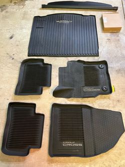 Toyota Corolla Cross All-Weather Mats, Cargo Tray, Cargo Cover, & Tablet Holder